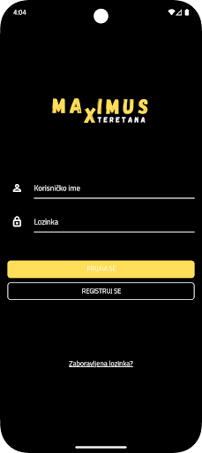 Teretana Maximus ekran görüntüsü