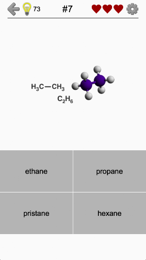 Hydrocarbons Chemical Formulas ekran görüntüsü