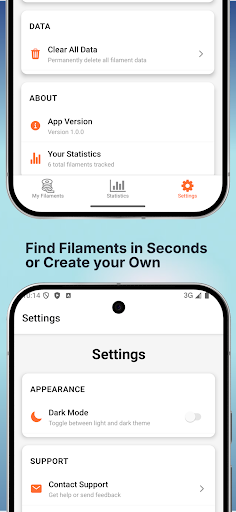 3D Print Filament Tracker ekran görüntüsü