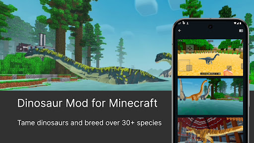Dinosaur Mod for Minecraft PE ekran görüntüsü