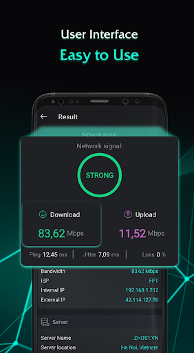 Speed Test: Internet hız testi ekran görüntüsü