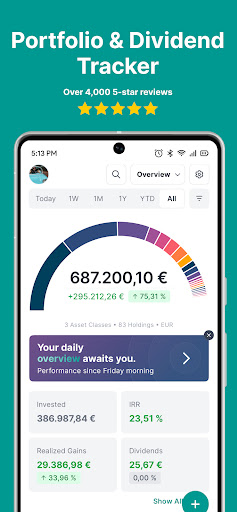 Parqet - Portfolio Tracker ekran görüntüsü