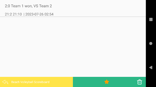Beach Volleyball Scoreboard ekran görüntüsü