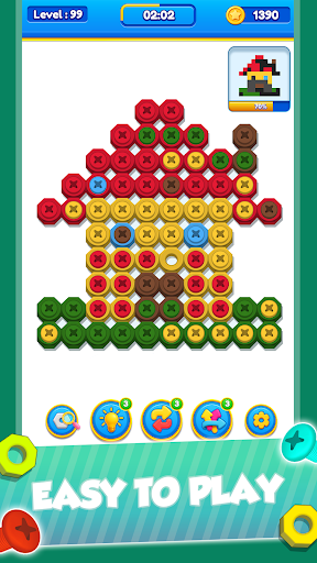 Nut n Bolt Color Sorting Game ekran görüntüsü