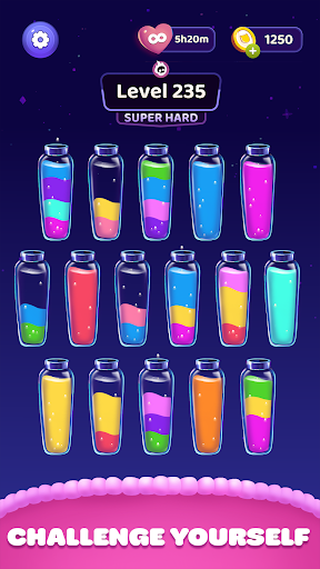 Color Sort Water Purrfect Puzz ekran görüntüsü