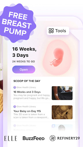 Pregnancy Tracker App | Glow ekran görüntüsü