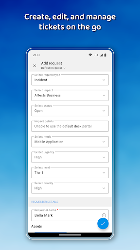 Servicedesk Plus MSP | Cloud ekran görüntüsü