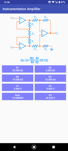 Operational amplifier tools ekran görüntüsü
