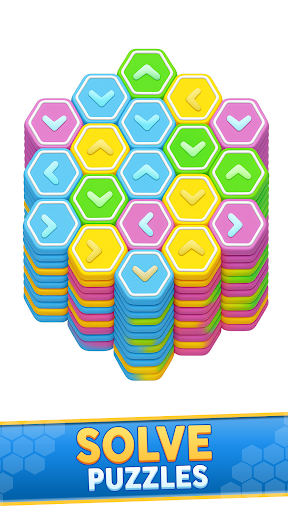Hexa Color Sorting Away Puzzle ekran görüntüsü