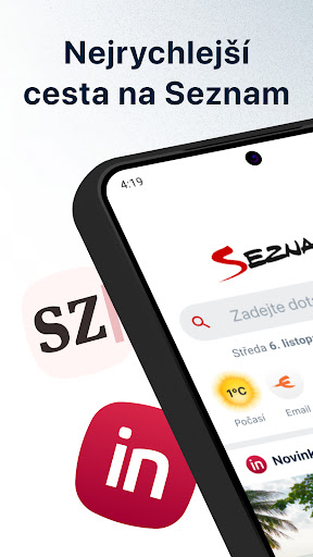 Seznam.cz ekran görüntüsü