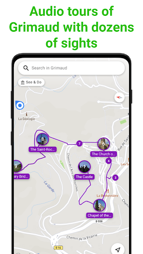 Grimaud Tour Guide:SmartGuide ekran görüntüsü