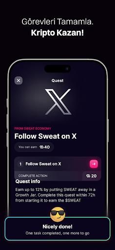 Sweat Wallet:Sizi ödüllendirir ekran görüntüsü