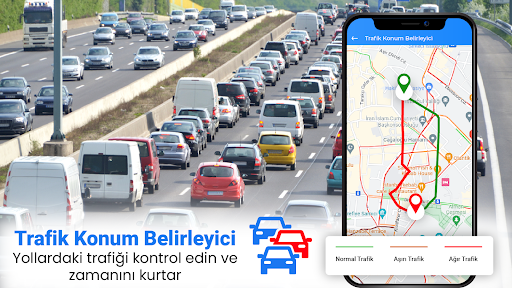 Güzergah Harita Navigasyon yol ekran görüntüsü
