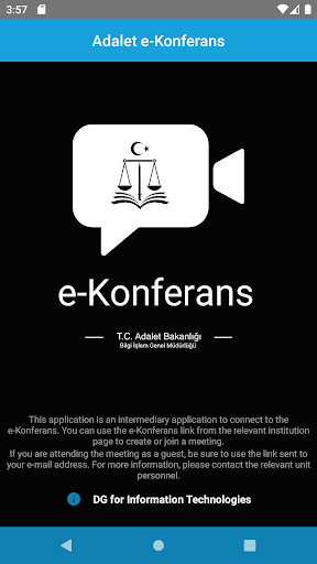 e-Konferans ekran görüntüsü