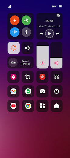 Control Center, Easy Control ekran görüntüsü