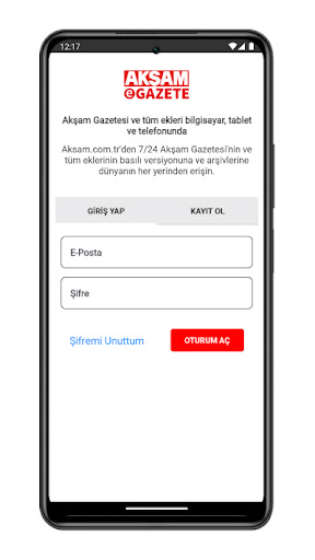 Akşam E-Gazete ekran görüntüsü