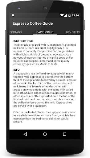 Espresso Coffee Guide ekran görüntüsü