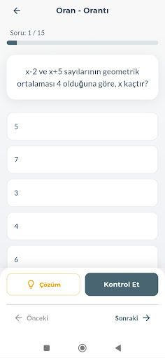 Matematik (KPSS-YKS-ALES) ekran görüntüsü