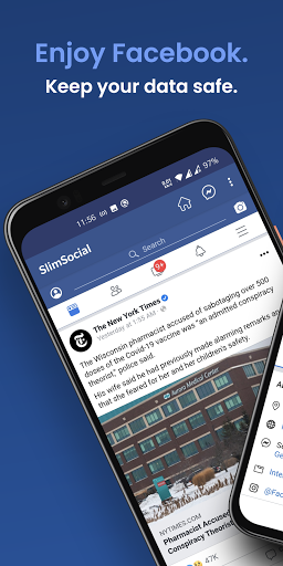 SlimSocial for Facebook ekran görüntüsü
