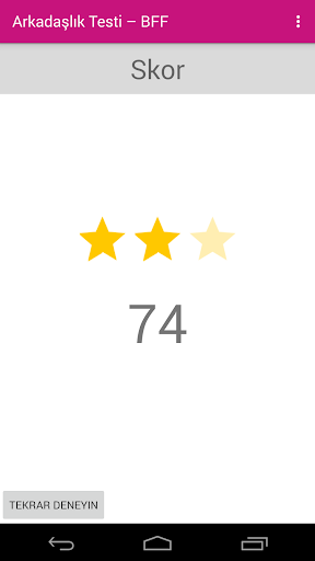 BFF Testi - Arkadaşlık Testi ekran görüntüsü