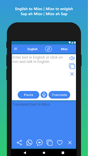 English to Mizo Translation ekran görüntüsü