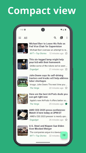 StreamSphere - RSS Reader ekran görüntüsü