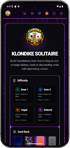 Klondike Solitaire Master Game ekran görüntüsü