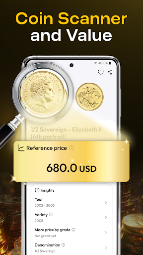 Coin Identifier Scanner Value ekran görüntüsü