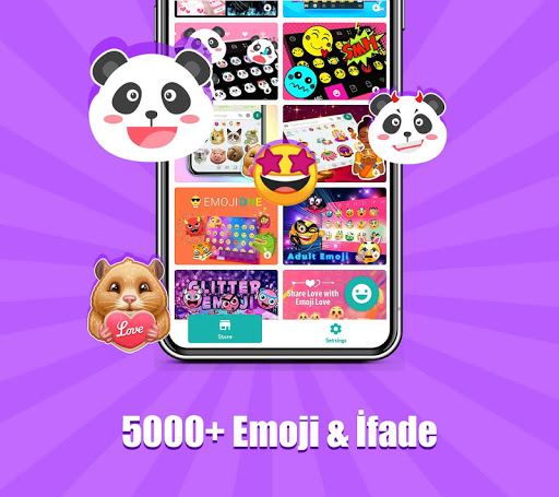 Kika Klavye-Emoji Klavye, GIF ekran görüntüsü