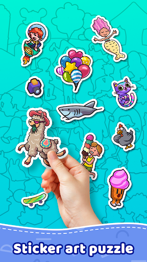 Sticker coloring - art puzzle ekran görüntüsü