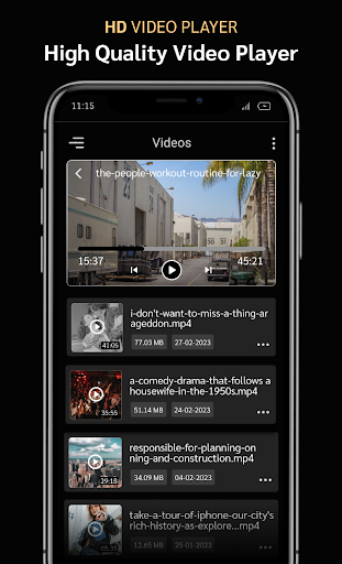 Video Player ekran görüntüsü