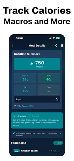 Calorie Tracker by Caloa AI ekran görüntüsü