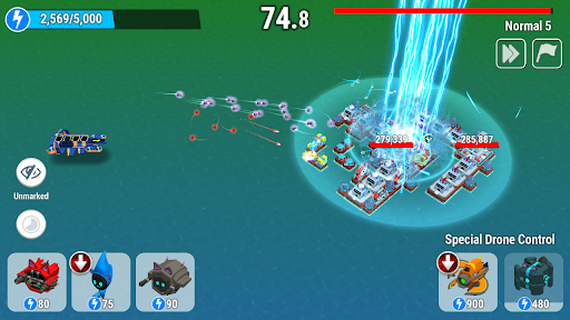 Drone Battle :  idle cats ekran görüntüsü