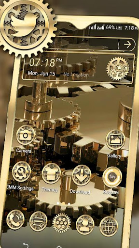 Golden Machine Gear Theme ekran görüntüsü