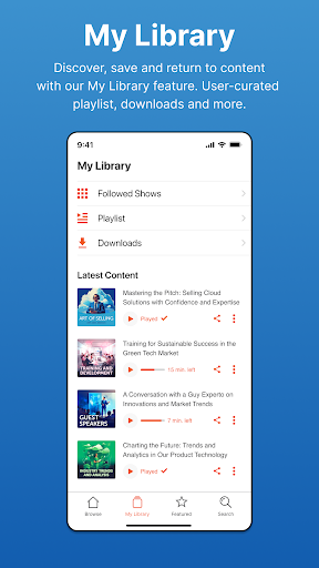 uStudio Enterprise Podcast ekran görüntüsü