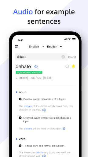 HelloTalk English Dictionary ekran görüntüsü