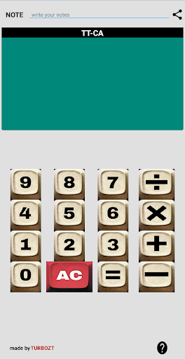 TT-CA : calculator with note ekran görüntüsü