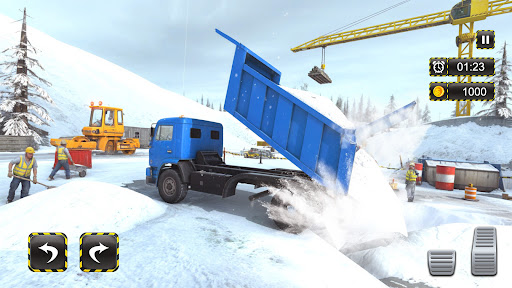 Snow Excavator Crane Simulator ekran görüntüsü