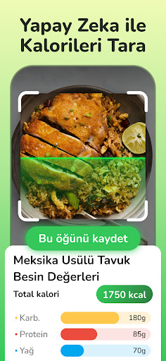 Fastie: Kalori, Yiyecek Sayacı ekran görüntüsü