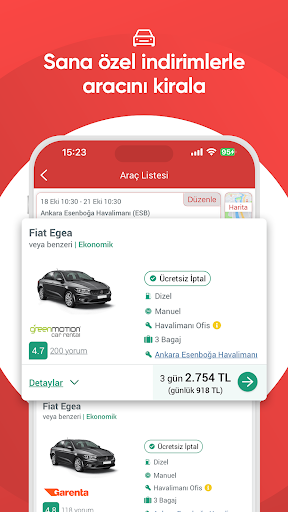obilet: Otel Uçak Otobüs Araç ekran görüntüsü