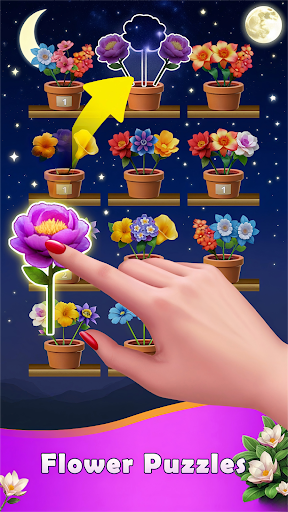 Magic Garden Flower Sort Game ekran görüntüsü