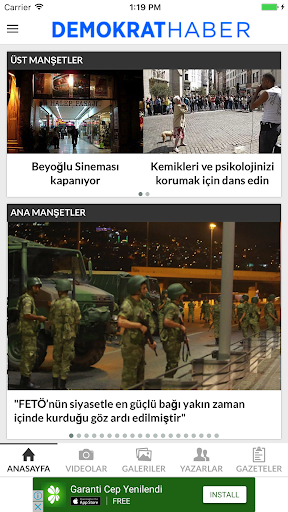 Demokrat Haber ekran görüntüsü
