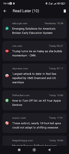 Aggregator News - RSS Reader ekran görüntüsü