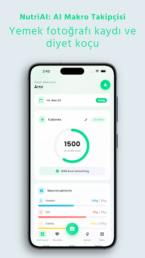 Foodly: AI Kalori Takip Uygula ekran görüntüsü