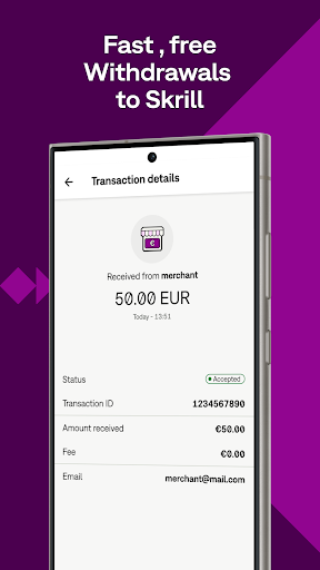 Skrill - Pay & Send Money ekran görüntüsü