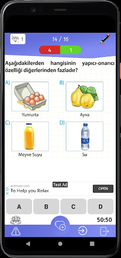 4. Sınıf Tüm Dersler Test Çöz ekran görüntüsü