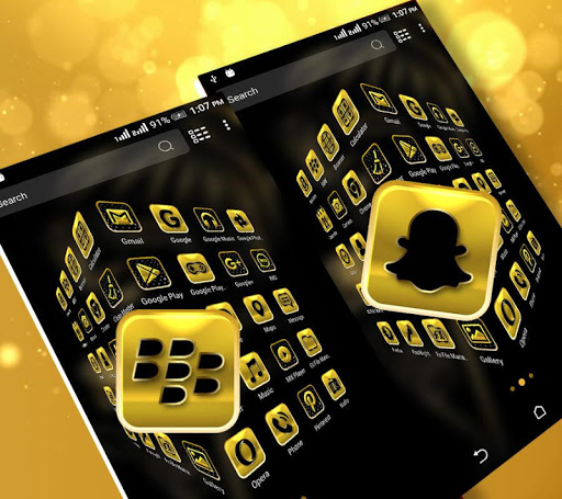 Golden Girl Launcher Theme ekran görüntüsü