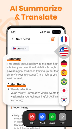 Note AI: Voice AI Transcribe ekran görüntüsü