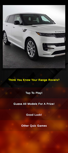 Range Rover SUV Model Quiz ekran görüntüsü