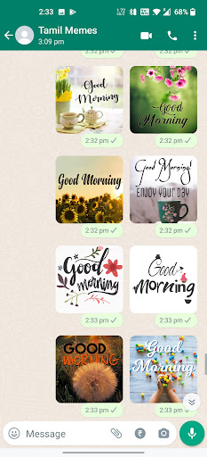 Good Morning Stickers ekran görüntüsü